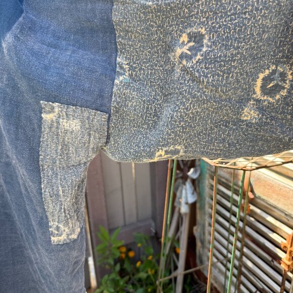 Magnolia Pearl Denim Blue Linen Good Fortune Kimono - Picture 3 of 16